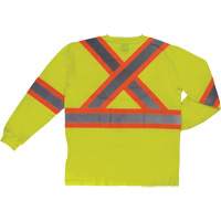 Long Sleeve Safety T-Shirt, Cotton, X-Small, High Visibility Lime-Yellow Advanced Consulting and Training Ltd.