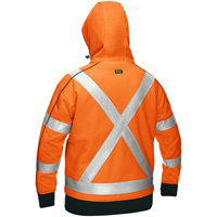 Bisley&reg; X-Back Women's Contoured Full Zip Hooded Sweatshirt with Sherpa Lining, Small, High Visibility Orange Advanced Consulting and Training Ltd.