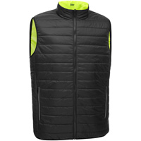 Bisley&reg; X-Back Reversible Puffer Vest, High Visibility Lime-Yellow, Small, Polyester Advanced Consulting and Training Ltd.