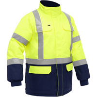 Bisley&reg; X-Back Extreme Cold Jacket with Navy Bottom, Polyester, High Visibility Lime-Yellow, Small Advanced Consulting and Training Ltd.