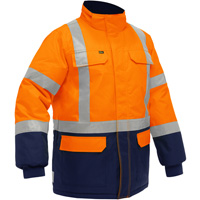 Bisley&reg; X-Back Extreme Cold Jacket with Navy Bottom, Polyester, High Visibility Orange, Small Advanced Consulting and Training Ltd.
