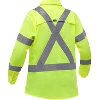 Bisley&reg; X-Back Women's Long Sleeve Work Shirt with X-Airflow, Poly-Cotton, Small, High Visibility Lime-Yellow Advanced Consulting and Training Ltd.