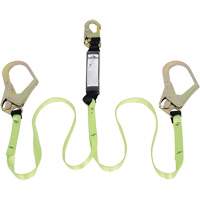 SA-54022-4 Shock Absorbing Lanyard, 4', Form Hook Center, Snap Hook Leg Ends, Polyester Advanced Consulting and Training Ltd.