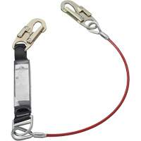 SA-5500-4 Shock Absorbing Lanyard, 4', Snap Hook Center, Snap Hook Leg Ends, Galvanized Steel Advanced Consulting and Training Ltd.