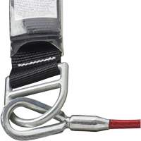 SA-5500-4 Shock Absorbing Lanyard, 4', Snap Hook Center, Snap Hook Leg Ends, Galvanized Steel Advanced Consulting and Training Ltd.