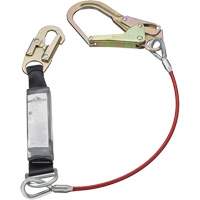 SA-5502-6 Shock Absorbing Lanyard, 6', Form Hook Center, Snap Hook Leg Ends, Galvanized Steel Advanced Consulting and Training Ltd.