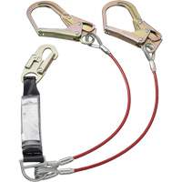 SA-55522-4 PVC-Coated Shock Absorbing Lanyard, 4', Form Hook Center, Snap Hook Leg Ends, Galvanized Steel Advanced Consulting and Training Ltd.