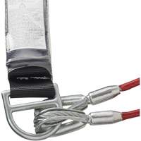 SA-55522-4 PVC-Coated Shock Absorbing Lanyard, 4', Form Hook Center, Snap Hook Leg Ends, Galvanized Steel Advanced Consulting and Training Ltd.