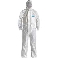 CoverMe XP1800  Type 5/6 Coveralls with Hood, Medium, White, Microporous Advanced Consulting and Training Ltd.