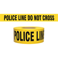 Ruban pour barricade de calibre entrepreneur "Police Line Do Not Cross", Anglais, 3" la x 1000' lo, 2 mils, Noir sur jaune Advanced Consulting and Training Ltd.