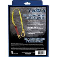 External Energy Absorber Lanyard with 2-1/4" Hook in Retail Box, 6', Snap Hook Center, Snap Hook Leg Ends, Polyester Advanced Consulting and Training Ltd.