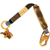 Trailing Rope Grab with Attached Shock Pack Lanyard, 2', Snap Hook Center, Snap Hook Leg Ends, Polyester Advanced Consulting and Training Ltd.