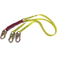 External Energy Absorber Lanyard with 3/4" Hooks, 6', Snap Hook Center, Snap Hook Leg Ends, Polyester Advanced Consulting and Training Ltd.
