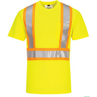 T-shirt de s&eacute;curit&eacute; &agrave; bandes contrastantes, Polyester, Petit, Jaune lime haute visibilit&eacute; Advanced Consulting and Training Ltd.