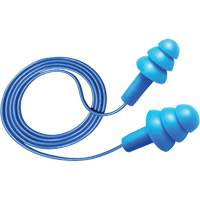Bouchons d'oreilles d&eacute;tectables et r&eacute;utilisables Hush 50-25, Avec cordon, Taille unique, Vrac - Boîte, NRR dB 25 Advanced Consulting and Training Ltd.