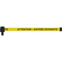 Banni&egrave;re PLUS, Attention - Entr&eacute;e Interdite, 15', Ruban Noir et jaune Advanced Consulting and Training Ltd.