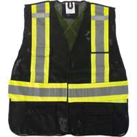 CSA Compliant Surveyor Vest, Black, Medium, Polyester Advanced Consulting and Training Ltd.