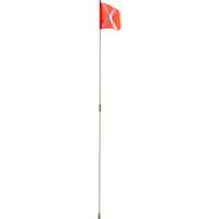 Heavy-Duty Safety Whip, Threaded Mount, 8' High, Orange with Reflective X Advanced Consulting and Training Ltd.