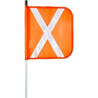 Heavy-Duty Safety Whip, Threaded Mount, 8' High, Orange with Reflective X Advanced Consulting and Training Ltd.