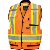 6680 High-Visibility Antimicrobial Mesh-Back Surveyor Vest, High Visibility Orange, Small, Polyester Advanced Consulting and Training Ltd.
