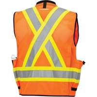 6680 High-Visibility Antimicrobial Mesh-Back Surveyor Vest, High Visibility Orange, Small, Polyester Advanced Consulting and Training Ltd.