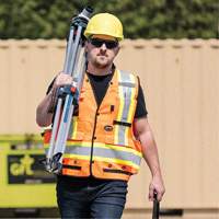 6680 High-Visibility Antimicrobial Mesh-Back Surveyor Vest, High Visibility Orange, Small, Polyester Advanced Consulting and Training Ltd.
