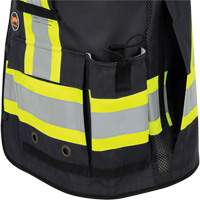 6679 High-Visibility Antimicrobial Mesh-Back Surveyor Vest, Black, Small, Polyester Advanced Consulting and Training Ltd.