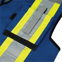 6681 High-Visibility Antimicrobial Mesh-Back Surveyor Vest, Royal Blue, Small, Polyester Advanced Consulting and Training Ltd.