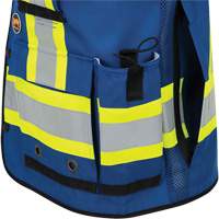 6681 High-Visibility Antimicrobial Mesh-Back Surveyor Vest, Royal Blue, Small, Polyester Advanced Consulting and Training Ltd.