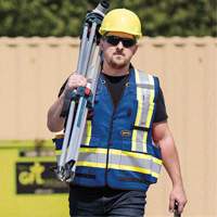 6681 High-Visibility Antimicrobial Mesh-Back Surveyor Vest, Royal Blue, Small, Polyester Advanced Consulting and Training Ltd.