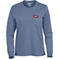 GRIDIRON Long Sleeve Pocket T-Shirt, Women's, X-Small, Blue Advanced Consulting and Training Ltd.