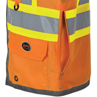 Pioneer Mesh Back Zip Front Surveyor Safety Vest, High Visibility Orange, Small, Polyester Advanced Consulting and Training Ltd.