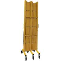 Barri&egrave;re extensible, 84" h x 20' lo, Jaune Advanced Consulting and Training Ltd.