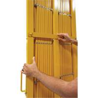 Barri&egrave;re extensible, 84" h x 20' lo, Jaune Advanced Consulting and Training Ltd.