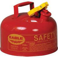 Bidon de s&eacute;curit&eacute; pour les produits inflammables, Type I, Acier galvanis&eacute;, 2 gal. US, Rouge, Homologu&eacute; FM/List&eacute; UL/ULC Advanced Consulting and Training Ltd.