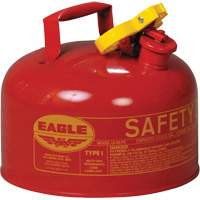 Bidon de s&eacute;curit&eacute; pour les produits inflammables, Type I, Acier galvanis&eacute;, 2,5 gal. US, Rouge, Homologu&eacute; FM/List&eacute; UL/ULC Advanced Consulting and Training Ltd.