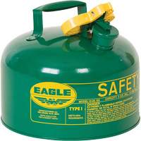 Bidon de s&eacute;curit&eacute; pour les combustibles, Type I, Acier galvanis&eacute;, 2,5 gal. US, Vert, Homologu&eacute; FM/List&eacute; UL/ULC Advanced Consulting and Training Ltd.