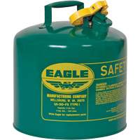 Bidon de s&eacute;curit&eacute; pour les combustibles, Type I, Acier galvanis&eacute;, 5 gal. US, Vert, Homologu&eacute; FM/List&eacute; UL/ULC Advanced Consulting and Training Ltd.