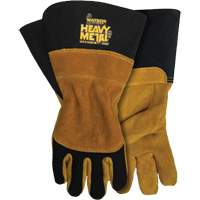 Gants en velours noir de soudage MIG/&agrave; l&eacute;lectrode enrob&eacute;e, Cuir fleur de d'&eacute;lan, Taille Petit Advanced Consulting and Training Ltd.
