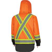 5056 Pioneer&reg; Yukon 7-in-1 Waterproof Winter Safety Parka, Polyester, Black/High Visibility Orange, X-Small Advanced Consulting and Training Ltd.