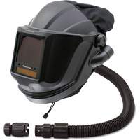 Masque respiratoire &agrave; adduction d'air et masque de soudage &agrave; visi&egrave;re relevable avec lentille ADF et valve de contr&ocirc;le MAXSHIELD, Universel, Pi&egrave;ce faciale Advanced Consulting and Training Ltd.