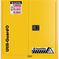 Armoire de s&eacute;curit&eacute; pour produits inflammables Utili-Guard+, 30 gal., 1 Porte(s), 43" La x 44" h x 22" p Advanced Consulting and Training Ltd.