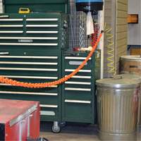 Ensemble de barri&egrave;re &agrave; chaîne magn&eacute;tique pour l'entrep&ocirc;t, Orange, Maillon de 2", 15' de long Advanced Consulting and Training Ltd.