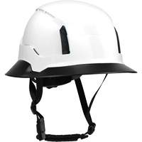 Wide Clip-On Full Brim for RZRBack Climbing Helmet, White Advanced Consulting and Training Ltd.