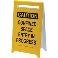 Panneau de sol “Caution Confined Space Entry In Progress”, Anglais Advanced Consulting and Training Ltd.