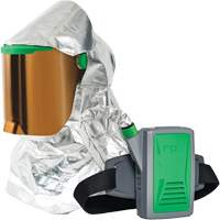Respirateur &agrave; chaleur radiante Z-Link avec souffleur & montage &agrave; la ceinture, Respirateur &agrave; masque/Capuchon & visi&egrave;re, Pile Lithium-ion Advanced Consulting and Training Ltd.