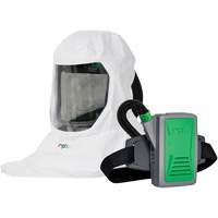 Respirateur T-Link avec casquette, tube de respiration, montage &agrave; la ceinture & APR motoris&eacute; PX5, Cagoule ample & visi&egrave;re, Pile Lithium-ion Advanced Consulting and Training Ltd.