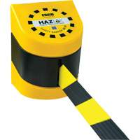 Syst&egrave;me de barri&egrave;re de s&eacute;curit&eacute; HAZLOK, Plastique, Fixation magn&eacute;tique, 30', Ruban Noir et jaune Advanced Consulting and Training Ltd.