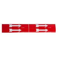 Marqueur de tuyau  Arrow, Autocollant, 1-1/8" h x 7" la, Noir sur jaune Advanced Consulting and Training Ltd.
