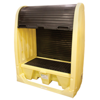 Drum Hardcover & Spillpallet With  Drain, 60" L x 37" W x 72" H, 2000 lbs. Load Capacity Advanced Consulting and Training Ltd.
